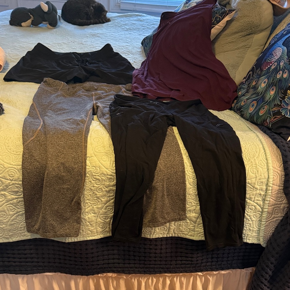 Athleta Black and gray Leggings Collection